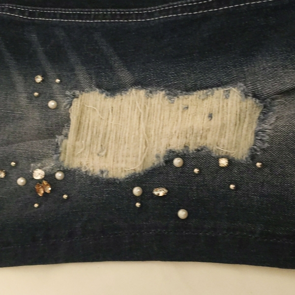 NWT ~ MISS ME Rhinestone Embellished Skinny Jeans - Picture 4 of 14